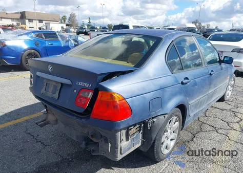 2001 BMW 325I z USA, uszkodzony, nr VIN WBAAV33401FU95799